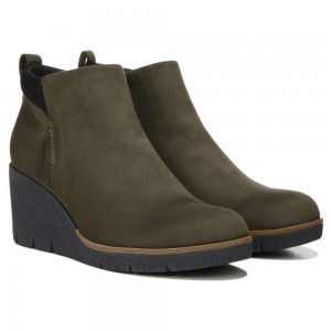 Dr. Scholl's Berklie Wedge Naisten Saappaat Oliivinvihreä | RTWHX-1260