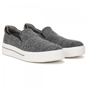 Dr. Scholl's Happiness Lo Naisten Slip On Tennarit Tummanharmaat | SLINV-3167