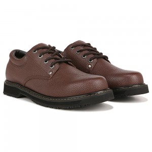 Dr. Scholl's Harrington II Slip Resistant Miesten Oxford Kengät Ruskea | LHAST-7356
