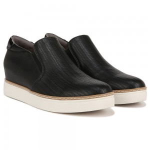 Dr. Scholl's If Only Wedge Naisten High Top Sneakers Mustat | VYLMN-4892