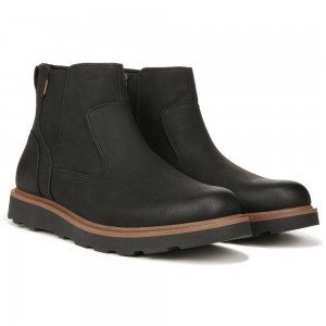 Dr. Scholl's Marcus Chelsea Miesten Lug Sole Boots Mustat | NYKPA-7105
