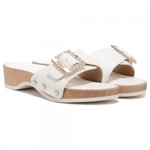 Dr. Scholl's Original Mod Naisten Platform Sandaalit Valkoinen | FUROM-5106