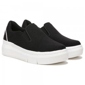 Dr. Scholl's Savoy Platform Naisten Slip On Tennarit Mustat | PNGHO-1374
