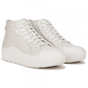 Dr. Scholl's Time Off Hi Top Platform Naisten High Top Sneakers Valkoinen | SNILK-9243