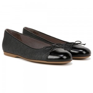 Dr. Scholl's Wexley Bow Naisten Ballerinat Mustat | RYQWG-9501