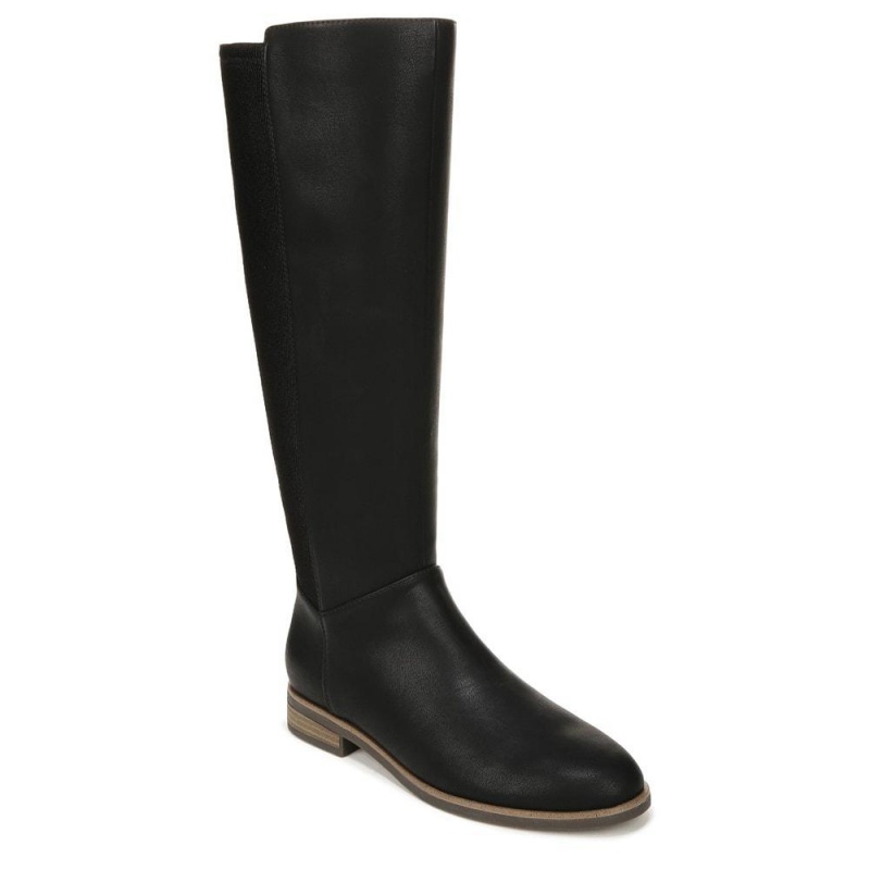 Dr. Scholl's Astir Zip Naisten Knee-High Boots Mustat | PWZYO-2453