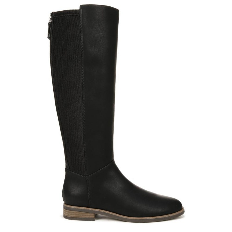 Dr. Scholl's Astir Zip Naisten Knee-High Boots Mustat | PWZYO-2453