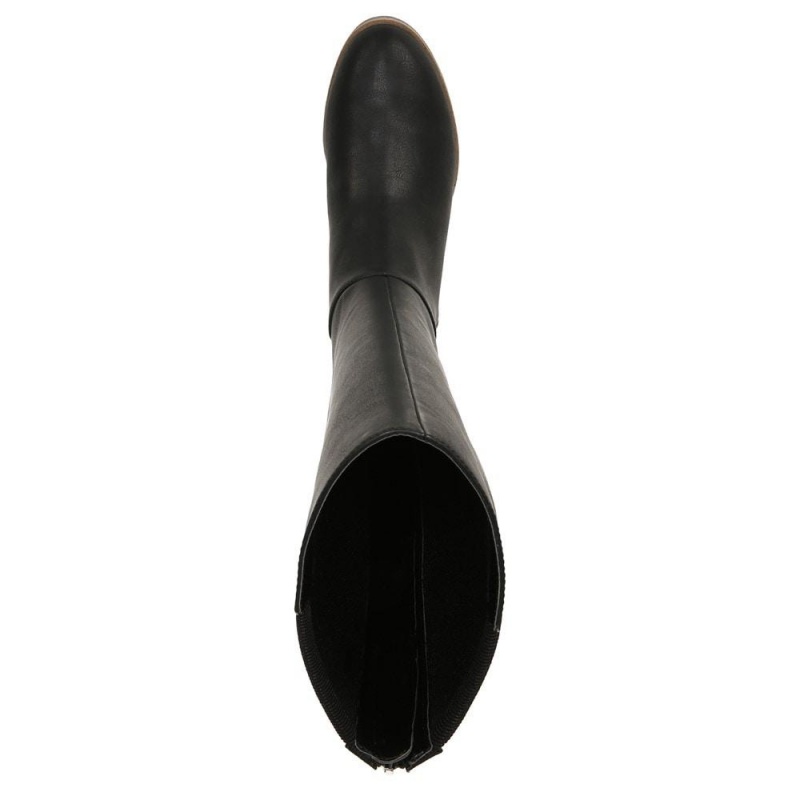 Dr. Scholl's Astir Zip Naisten Knee-High Boots Mustat | PWZYO-2453