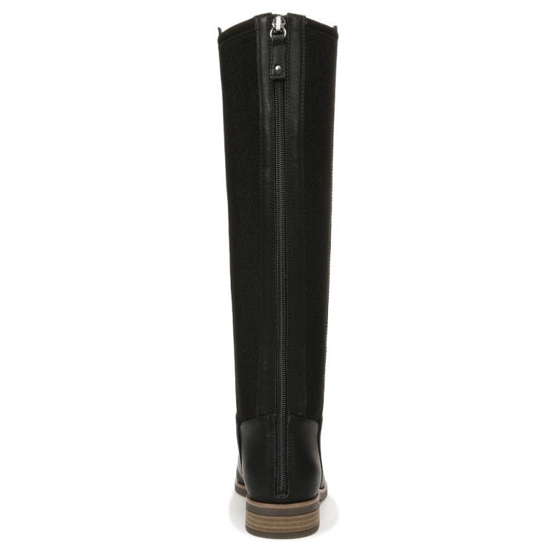 Dr. Scholl's Astir Zip Naisten Knee-High Boots Mustat | PWZYO-2453