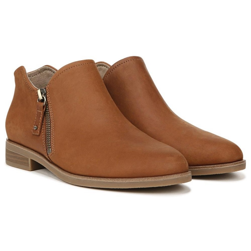 Dr. Scholl\'s Avenue Zip Medium/Leveät Ankle Boot Naisten Nilkkurit Ruskea | KJIWR-8594