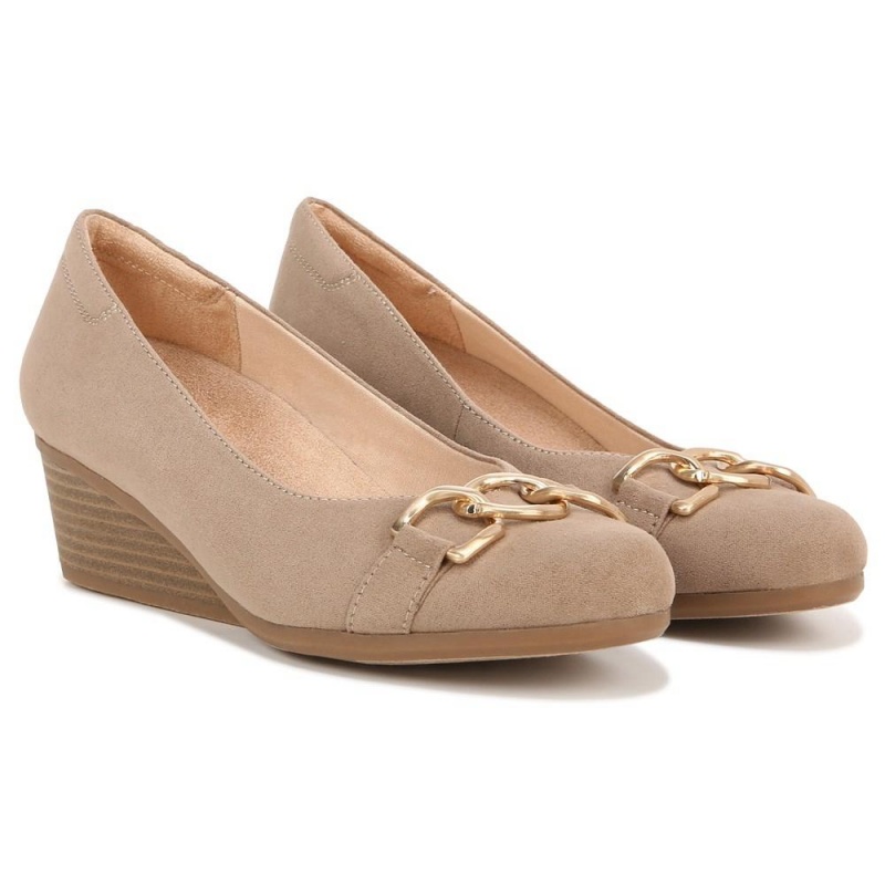 Dr. Scholl\'s Be Adorned Slip On Naisten Kiilakorkokengät Ruskea | PVMCH-9487