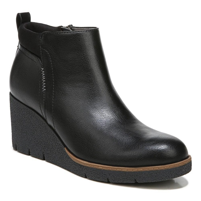 Dr. Scholl's Berklie Wedge Naisten Saappaat Mustat | VXUSW-3921