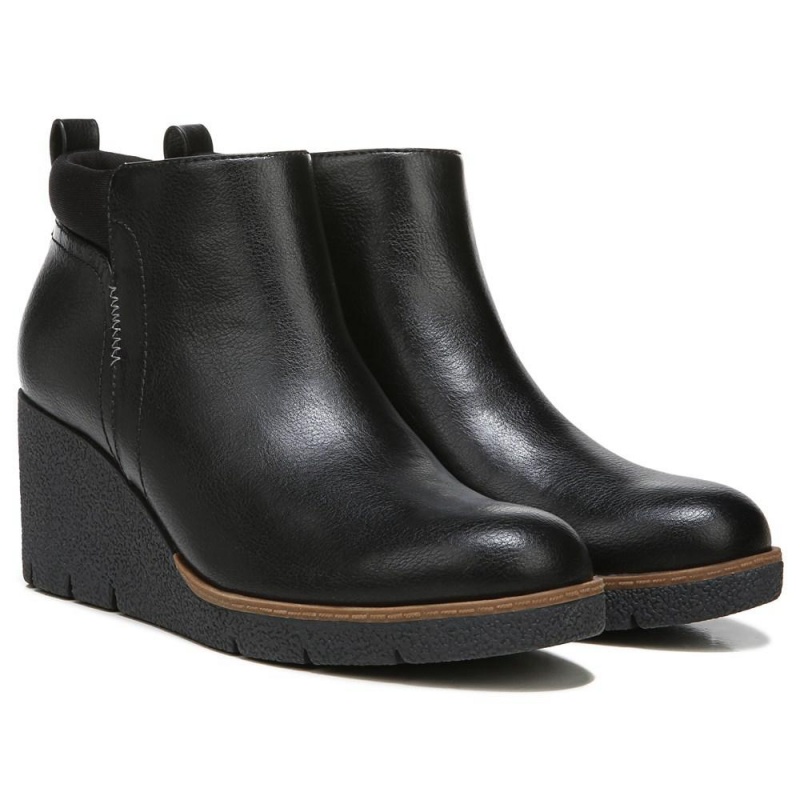 Dr. Scholl\'s Berklie Wedge Naisten Saappaat Mustat | VXUSW-3921