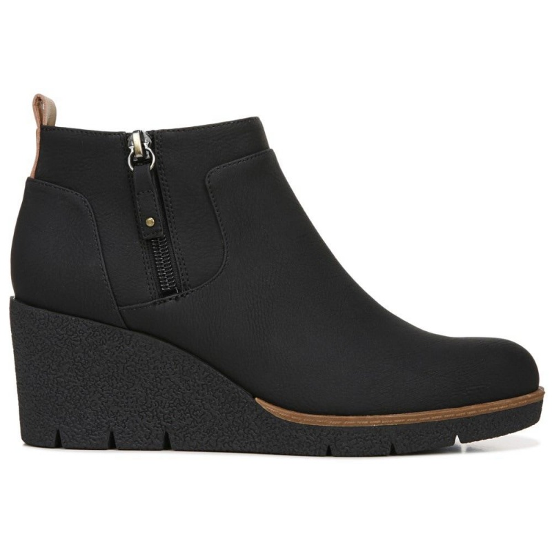 Dr. Scholl's Bianca Wedge Naisten Saappaat Mustat | IXJPA-4071