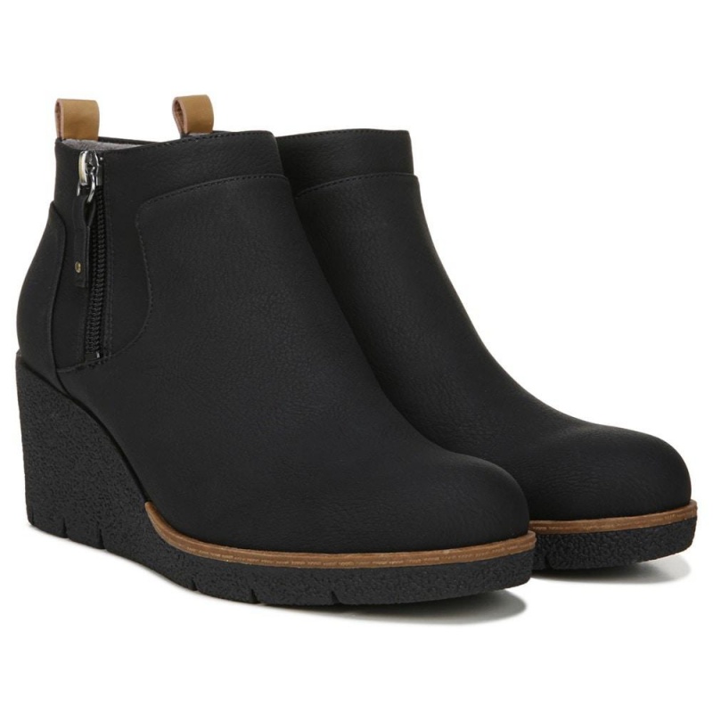 Dr. Scholl\'s Bianca Wedge Naisten Saappaat Mustat | IXJPA-4071