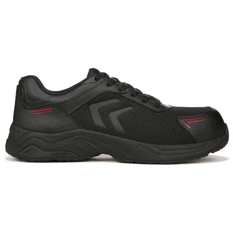 Dr. Scholl's Blazer Composite Varvas Pitsi Up Miesten Teräskärkiset Saappaat Mustat | PFHWA-1678