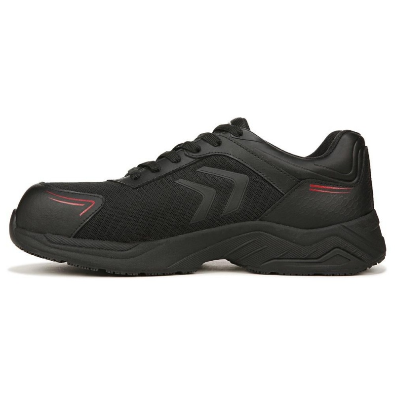 Dr. Scholl's Blazer Composite Varvas Pitsi Up Miesten Teräskärkiset Saappaat Mustat | PFHWA-1678