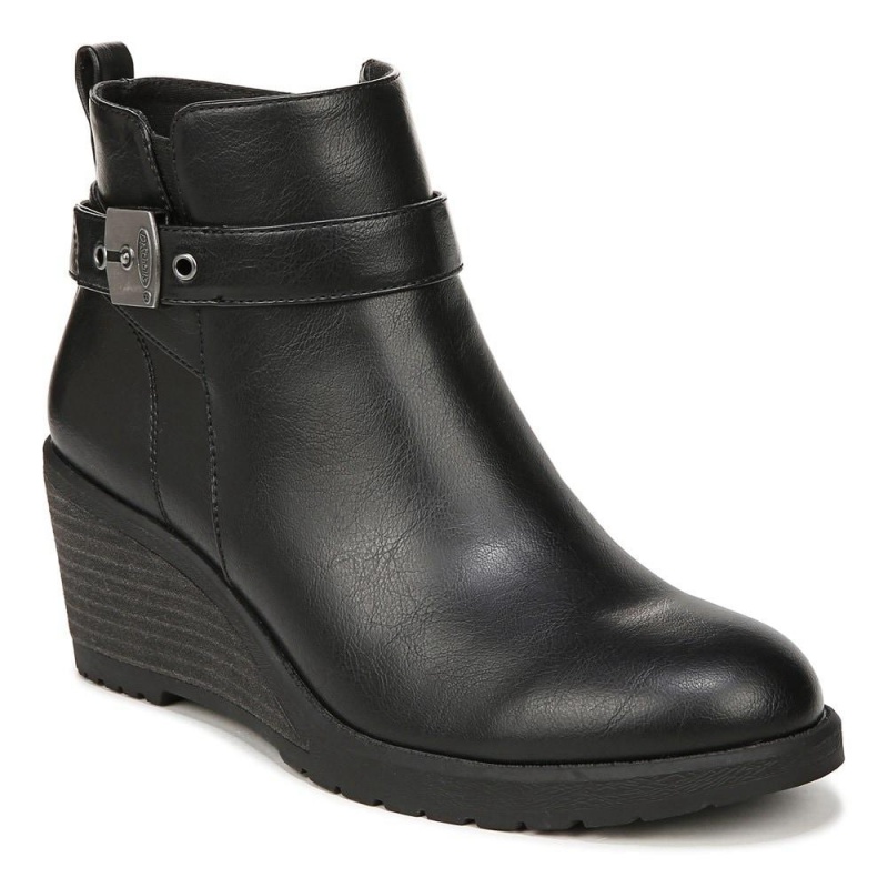 Dr. Scholl's Camille Wedge Naisten Saappaat Mustat | VSYCA-9716
