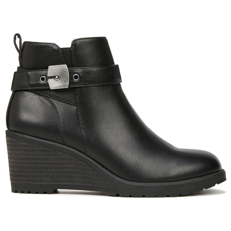 Dr. Scholl's Camille Wedge Naisten Saappaat Mustat | VSYCA-9716