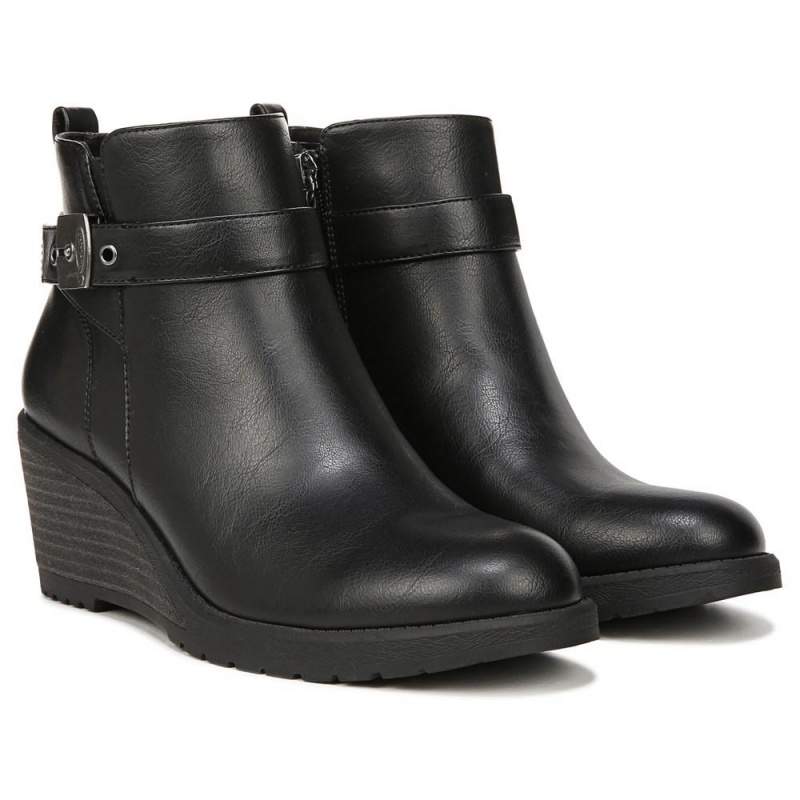 Dr. Scholl\'s Camille Wedge Naisten Saappaat Mustat | VSYCA-9716