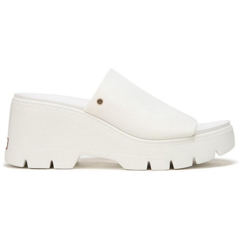 Dr. Scholl's Check Doubts Platform Naisten Korolliset Sandaalit Valkoinen | MKRUL-4856