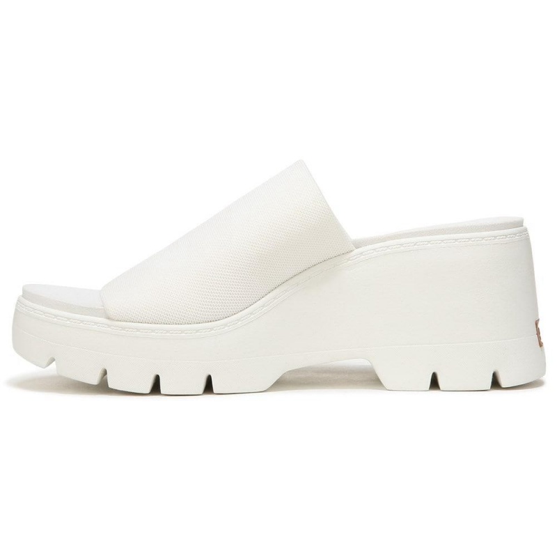 Dr. Scholl's Check Doubts Platform Naisten Korolliset Sandaalit Valkoinen | MKRUL-4856