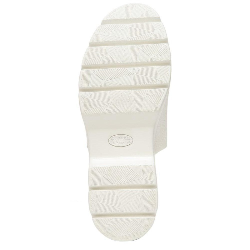 Dr. Scholl's Check Doubts Platform Naisten Korolliset Sandaalit Valkoinen | MKRUL-4856
