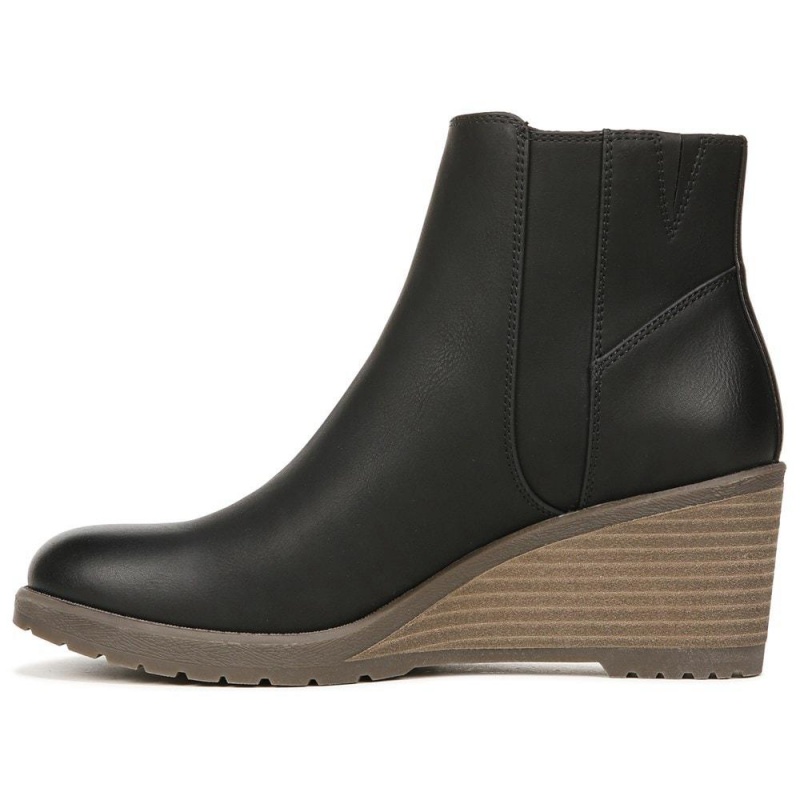 Dr. Scholl's Chloe Medium/Leveät Wedge Naisten Saappaat Mustat | XCOKW-8356