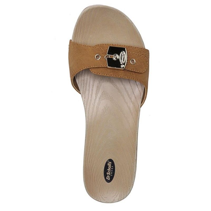 Dr. Scholl's Classic Naisten Slide Sandaalit Ruskea Käärmeennahka | PYSIQ-7135