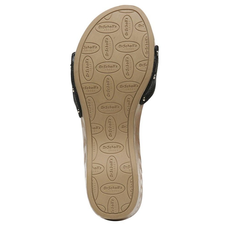 Dr. Scholl's Classic Naisten Slide Sandaalit Mustat Käärmeennahka | BIEVU-9352