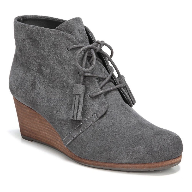Dr. Scholl's Dakota Wedge Naisten Saappaat Tummanharmaat | CKFBQ-8215