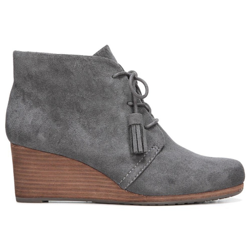 Dr. Scholl's Dakota Wedge Naisten Saappaat Tummanharmaat | CKFBQ-8215