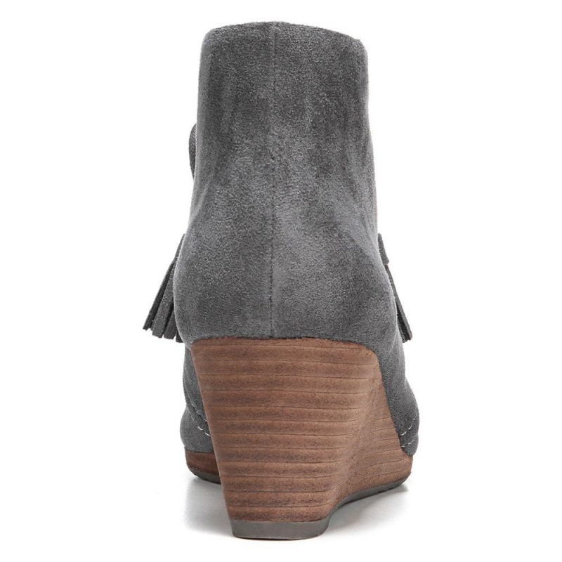 Dr. Scholl's Dakota Wedge Naisten Saappaat Tummanharmaat | CKFBQ-8215