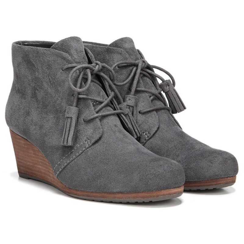 Dr. Scholl\'s Dakota Wedge Naisten Saappaat Tummanharmaat | CKFBQ-8215