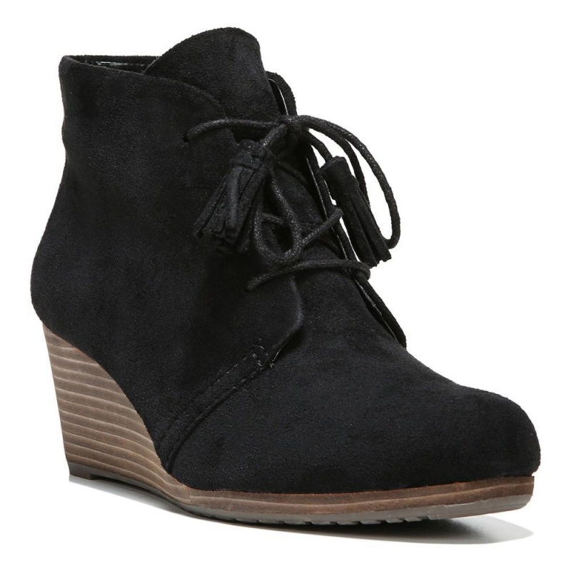 Dr. Scholl's Dakota Wedge Naisten Saappaat Mustat | NKADJ-3960