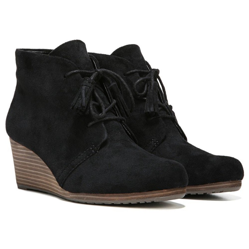 Dr. Scholl\'s Dakota Wedge Naisten Saappaat Mustat | NKADJ-3960