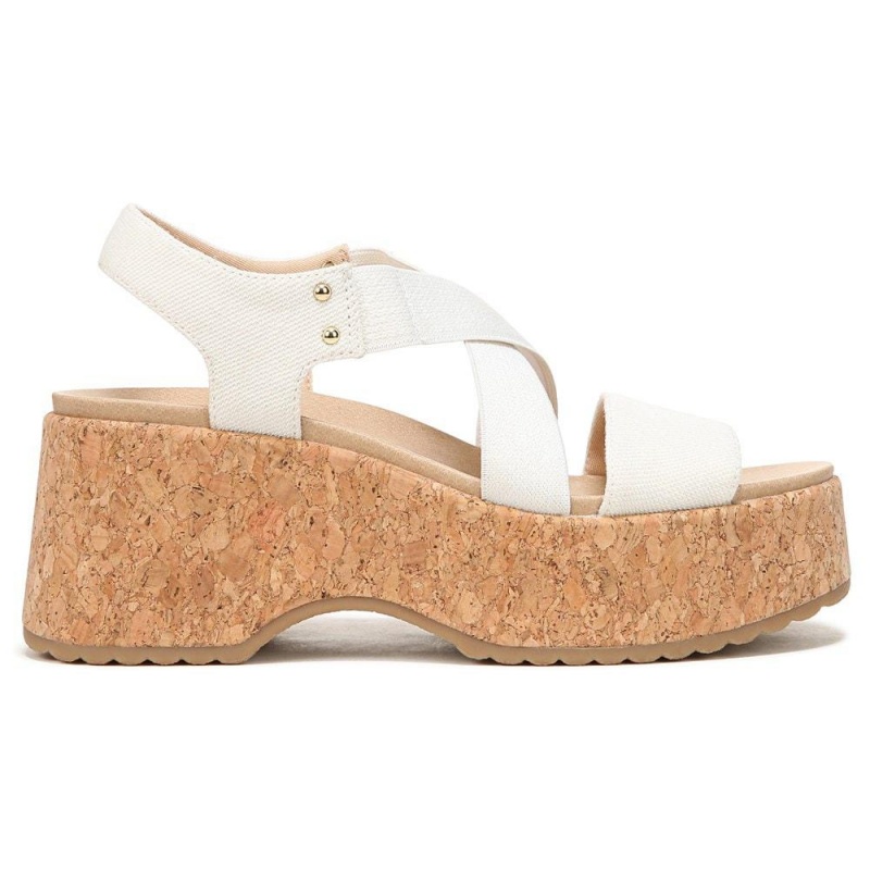 Dr. Scholl's Dottie Strappy Wedge Naisten Korolliset Sandaalit Valkoinen | MJIHX-3752