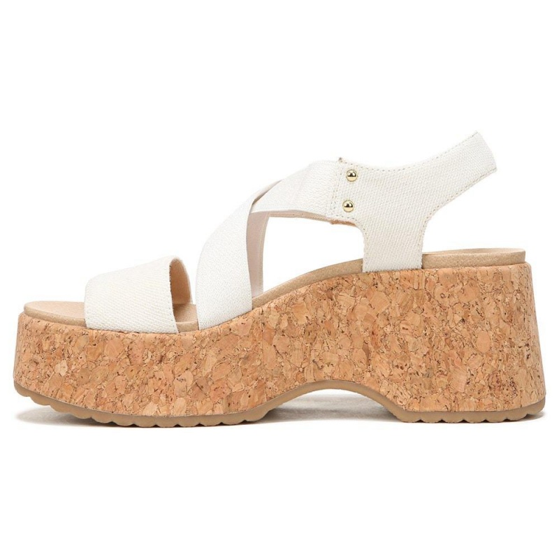 Dr. Scholl's Dottie Strappy Wedge Naisten Korolliset Sandaalit Valkoinen | MJIHX-3752