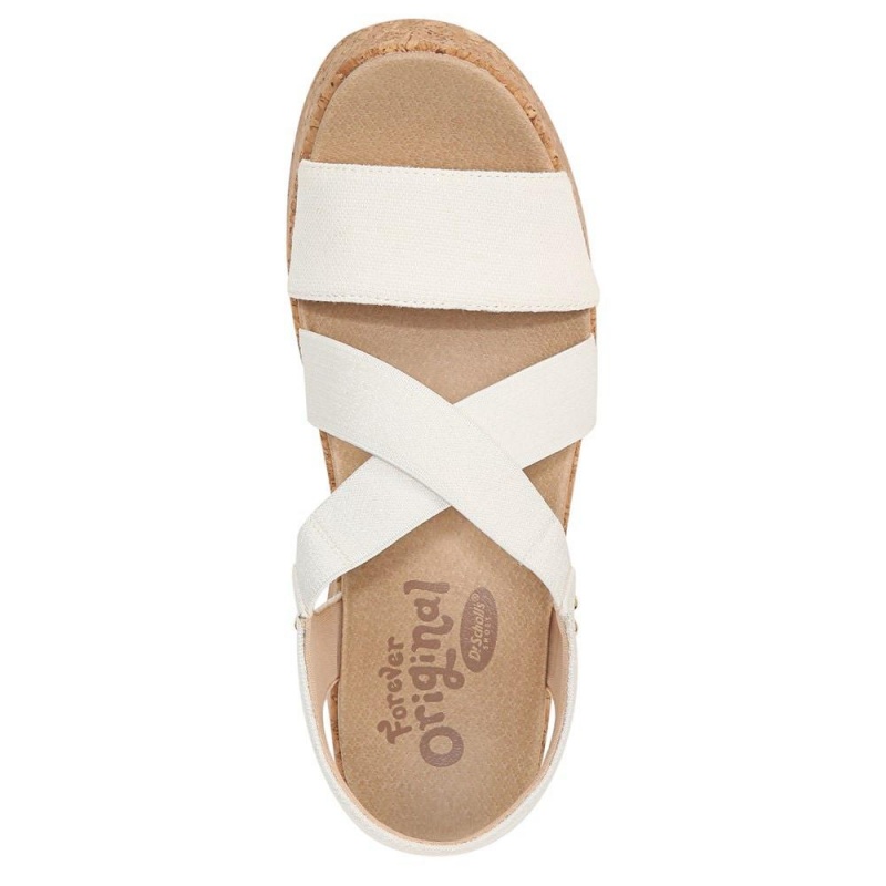 Dr. Scholl's Dottie Strappy Wedge Naisten Korolliset Sandaalit Valkoinen | MJIHX-3752