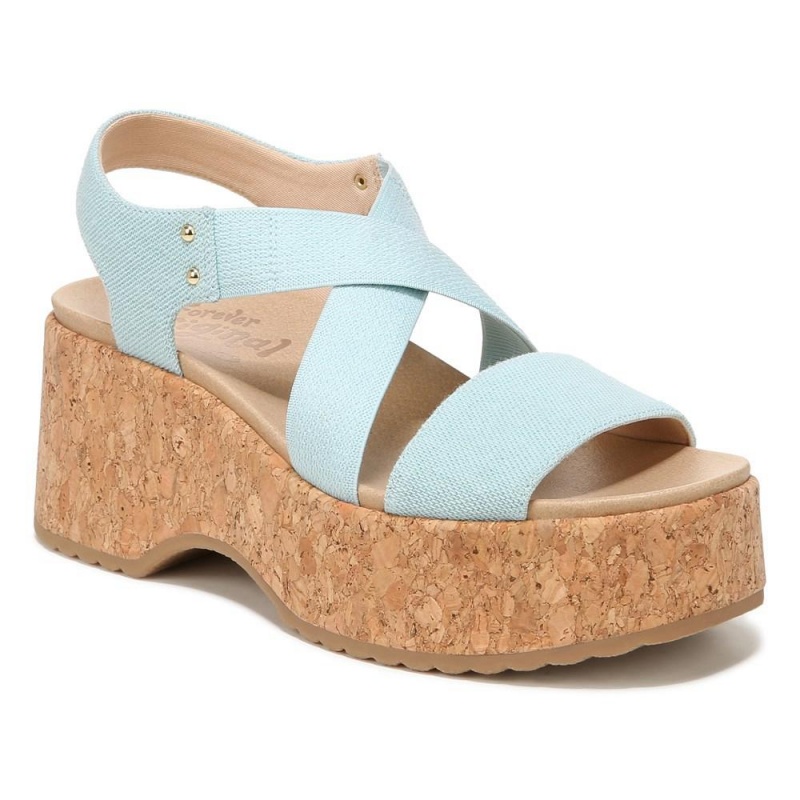 Dr. Scholl's Dottie Strappy Wedge Naisten Korolliset Sandaalit Sininen | VYRMB-9372