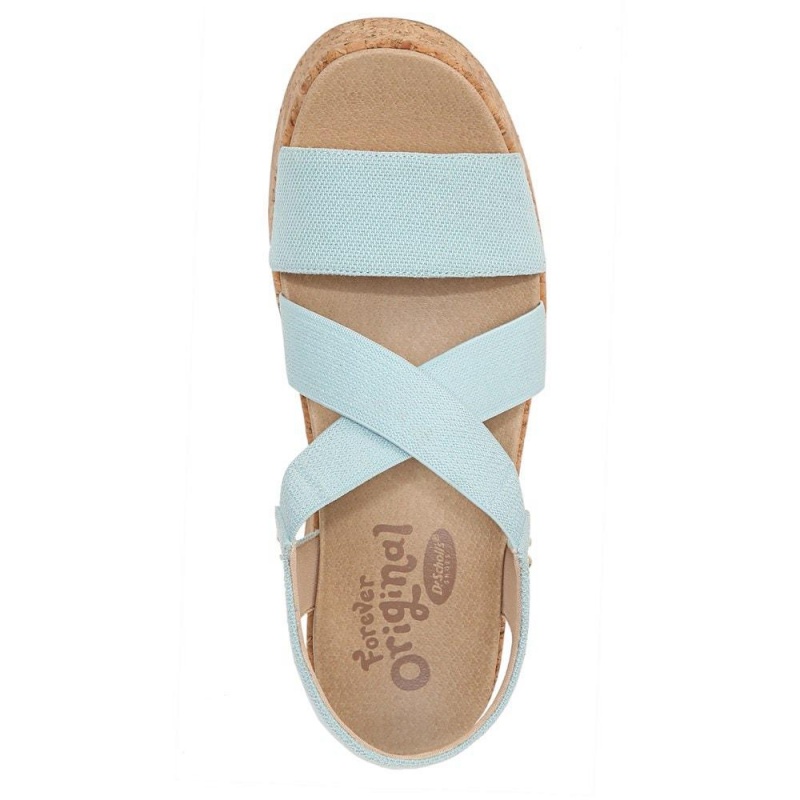 Dr. Scholl's Dottie Strappy Wedge Naisten Korolliset Sandaalit Sininen | VYRMB-9372