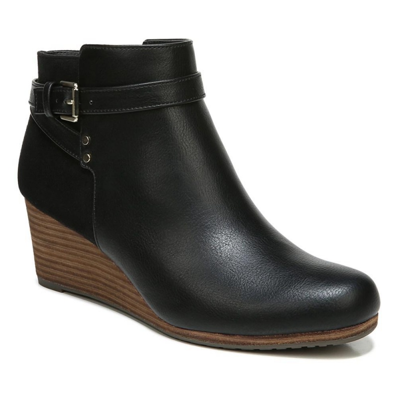 Dr. Scholl's Double Wedge Naisten Saappaat Mustat | YFPWB-8501
