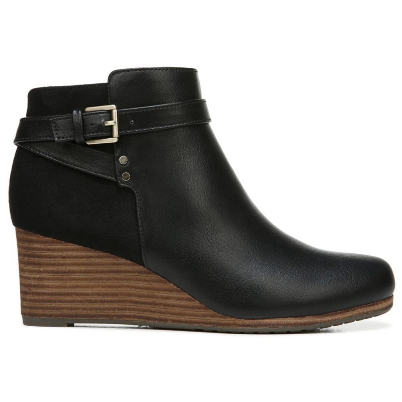 Dr. Scholl's Double Wedge Naisten Saappaat Mustat | YFPWB-8501