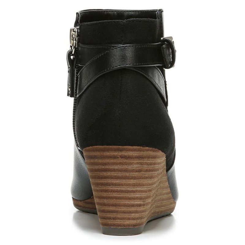Dr. Scholl's Double Wedge Naisten Saappaat Mustat | YFPWB-8501