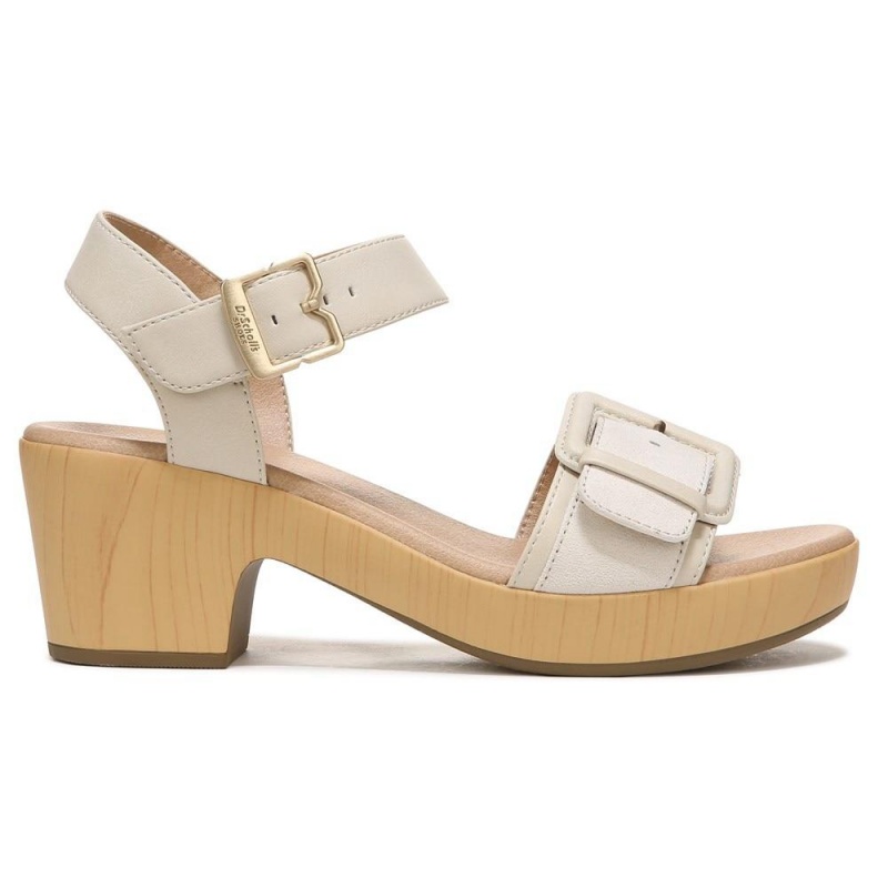 Dr. Scholl's Felicity Too Block Heel Naisten Platform Sandaalit Beige | JSPOA-5276