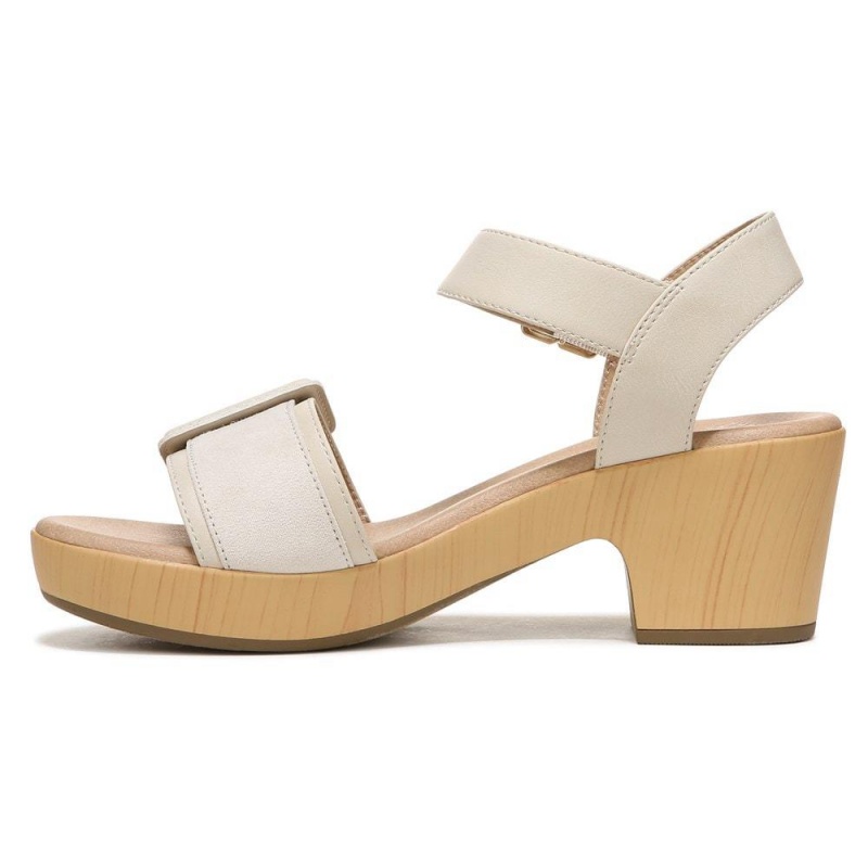 Dr. Scholl's Felicity Too Block Heel Naisten Platform Sandaalit Beige | JSPOA-5276