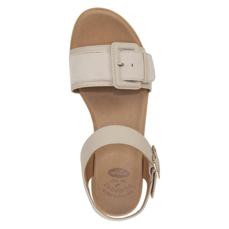 Dr. Scholl's Felicity Too Block Heel Naisten Platform Sandaalit Beige | JSPOA-5276
