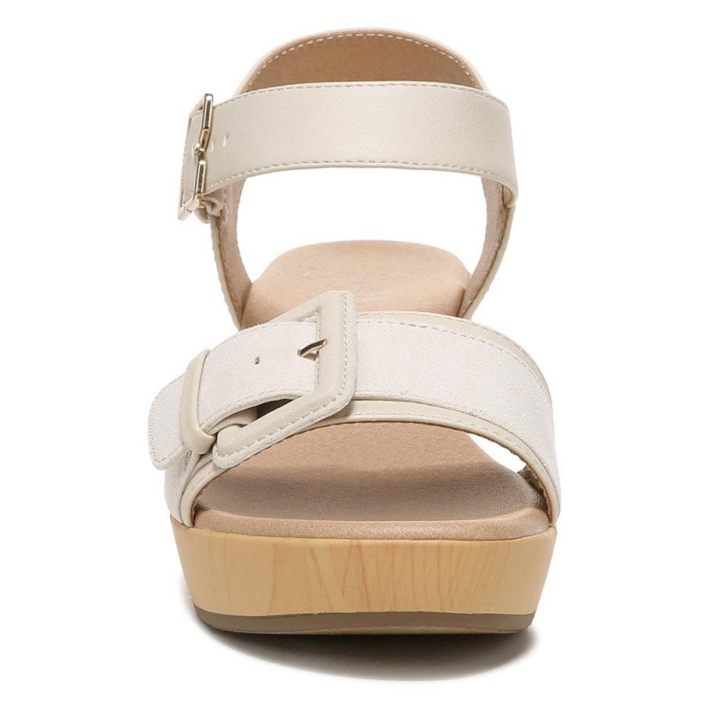 Dr. Scholl's Felicity Too Block Heel Naisten Platform Sandaalit Beige | JSPOA-5276