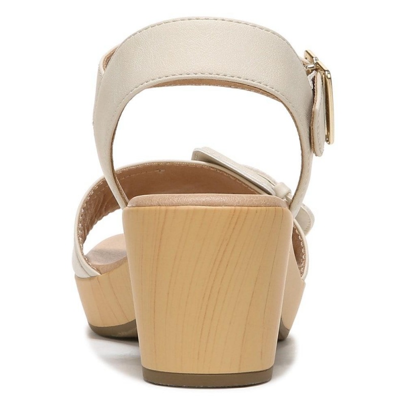 Dr. Scholl's Felicity Too Block Heel Naisten Platform Sandaalit Beige | JSPOA-5276