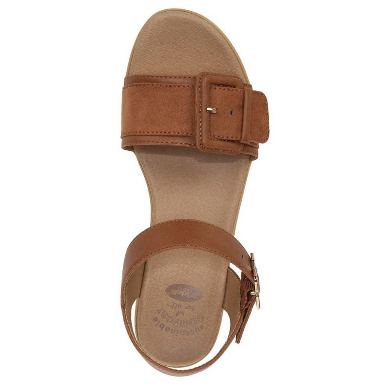 Dr. Scholl's Felicity Too Block Heel Naisten Platform Sandaalit Ruskea | LOFZY-7349